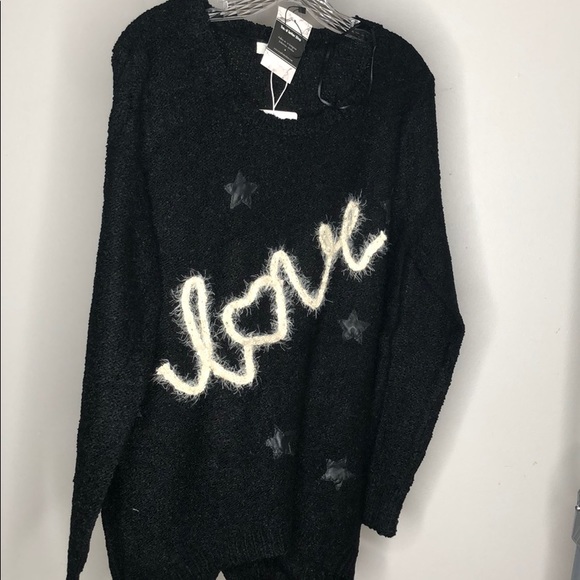 BLACK TUNIC SWEATER - Picture 2 of 5